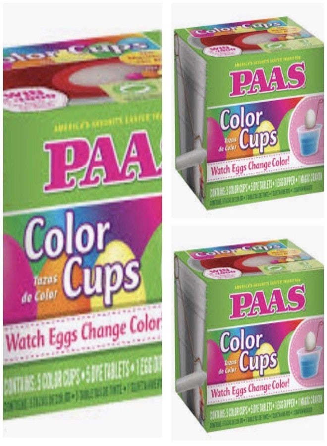 Paas Clear Color Cups 2 Pack with Egg Dipper and Magic Crayon. - Image 3